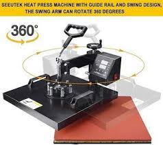 Heat Press Machines Seeutek 8 In 1 Power Heat Press Machine 15 X 15 Heat Press Machine Press Machine Heat Press