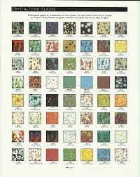 old duncan crystalone glaze color chart in 2019 pottery