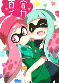 The squid sisters are two inklings named callie and marie from the video game splatoon. Yuri Squids Splatoon Edbaby Golther Comics Art Street