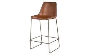 Fernando Bar Stool Brown Leather Bar Stools Modern Bar Stools Brown Leather Bar Stools