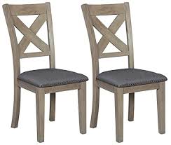 Amazon Com Signature Design By Ashley Aldwin Dining Chairs Cross Back Set Of 2 Brown G In 2020 Side Chairs Dining Modern Dining Room Tables Dining Room Chairs