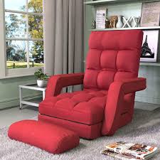 Check spelling or type a new query. Amazon Com Goujxcy Floor Sofa Chair Indoor Folding Chaise Lounge Sofa Bed With Armrests And A Pillow Red Kitchen Dining