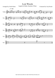 Lost Woods For Violin Violin Sheet Music Violin Viola Music