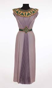 Light Purple Wool Egyptian Style Dress Worn By Dorothy Kirsten As Louise Heggar In The Great Caruso 1951 Egyptian Dress Egyptian Fashion Egypt Fashion
