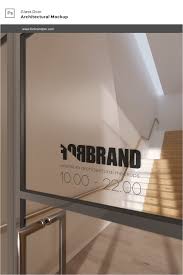 Free Glass Door Mockup Interior Architecture Design Glass Door Interior Architecture