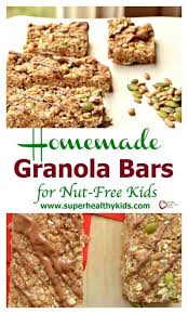 These granola bars are super easy to make, but i want to note a couple of things about the would you have the sugar, carb and protein breakdown on these? Delicious And Chewy Homemade Granola Bars For Nut Free Kids Super Healthy Kids