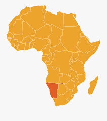 It is bounded by zambia and angola to the north, south africa to the east and south, and botswana to the east. Map Of Namibia In Africa Maasai In Africa Map Free Transparent Clipart Clipartkey