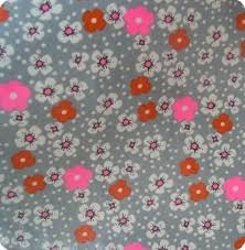 Tissu Petit Pan Fleur Des Iles Gris Tissu Floral Vintage Fleurs Des Iles Tissu