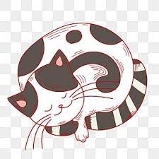 Sleeping Cat Hand Drawn Illustration Sleeping Cat Cute Cat Hand Drawn Cat Png Transparent Clipart Image And Psd File For Free Download Kitten Cartoon Cute Cat Cat Background