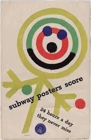 Official site of graphic designer paul rand. Paul Rand Subway Posters Score 1947 Moma
