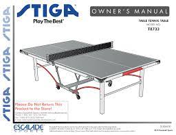 Its highly responsive top has a durable finish that ensures consistent play, maximum performance, and excellent ball rebound consistency. T8733 St3100 Indoor Table 2l505800 Manualzz