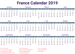 2019 France Holidays Calendar Calendar Printables Holiday Calendar Us Holiday Calendar