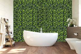 Made from artificial grass, our faux grass wall covering mimics the appearance of real foliage. Konark Designer Wallpapers Artificial Grass Wall Panels And Grass Leaf And Flower Design Green 1 Piece Amazon In Home Kitchen