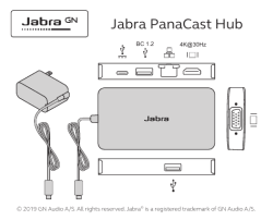 A central unit which connects jabra panacast and jabra speak to your computer with just one lync & unified communications certified devices. Jabra Panacast Usb Hub Usb C Quick Start Guide Specification User Guide