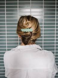 Sideways french twist, a version of the chic updo for more details see this post 3 Minute Hairstyles How To Do A Modern French Twist The Effortless Chic