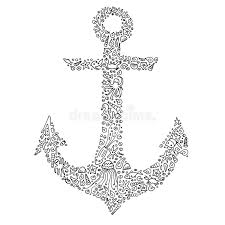Pictures of adult coloring pages nautical and many more. Anchor Coloring Stock Illustrations 631 Anchor Coloring Stock Illustrations Vectors Clipart Dreamstime