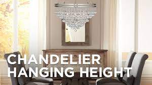How high to hang a dining room chandelier. Chandelier Hanging Height How High To Hang A Chandelier Lamps Plus Youtube