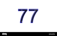 77 number Cut Out Stock Images & Pictures - Alamy