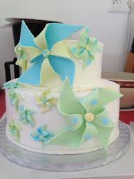 Piece Montee Theme Moulin A Vent Jaune Vert Pastel Et Bleu Glacial Cake Design Pinwheel Pastel G Decoration Bapteme Garcon Gateau Bapteme Piece Montee Bapteme