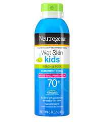 Wet Skin Kids Spray Sunscreen Broad Spectrum Spf 70 Neutrogena