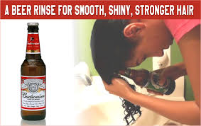 Leave the beer out for a few hours, or even overnight, to make it go flat. Back To Basics Use A Beer Rinse For Smooth Shiny Stronger Hair Beer Hair Rinse Beer For Hair Natural Hair Ingredients