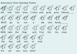 Adventure Time Opening Theme Adventure Time Theme Song Ocarina Tabs Ocarina Music