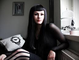 However, they can look just as nice when left straight! Black Hair Short Bangs Long Medium Hair Styles Ideas 4338828932 Long Black Hair Short Hair Styles Gothic Hairstyles