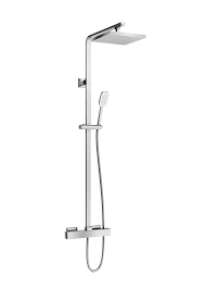 European style shower mixer with massage hand held shower set will help you transform your bathroom into the bathroom of your dreams. Britton Square Exposed Thermostatic Shower Valve With Kit V56