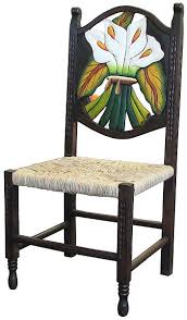 Love The Colors On This One Mexican Furniture Mexican Home Decor Hand Painted Chairs