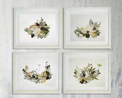 Botanical Print Set Dried Flower Pictures Plant Art Flower Art Pressed Flowers Fine Art Prints Flower Set Dried Flowers Wall Art Set Herbier Flower Wall Art Pressed Flower Art Botanical Print