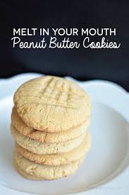 Melt In Your Mouth Peanut Butter Cookies Recipe Peanut Butter Cookies Desserts Butter Cookies