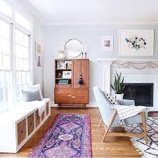 Modern Boho Style In This Eclectic Living Room Design Global Decor Bohemian Decor Eclectic Living Room Design Eclectic Living Room Living Room Decor Modern