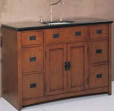 48 Inch Wide Mission Style Single Sink Vanity In Spice Oak Finish Contemporary Mission Style Bathroom 48 Inch Bathroom Vanity Contemporary Bathroom Vanity