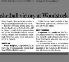 Jake Lowitzki earned a victory for Prairie Ridge Wrestling. Northwest  Herald (Woodstock, Illinois)