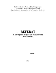 Acest lucru conduce la o largrire necontrolata a cercului. Referat Securitatea Retelelor De Calculatoare Retele 191682