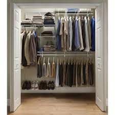 Closetmaid Shelftrack 6 Ft 8 Ft Closet Organizer Kit With Shoe Shelf 2875 At The Home Closet Organizer Kits Home Depot Closet Home Depot Closet Organizer