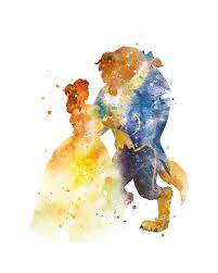 Beauty And The Beast Print Beauty And Beast Wedding Belle Art Beauty And The Beast Party Gift Disney Wall Art Gift Digital Download In 2021 Disney Wall Art Beauty And The