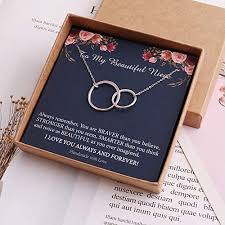 Coffee mug, mug with statement, gift for them, gift by ecopious. Ieflife Niece Gifts From Aunt Interlocking Circles Necklace Aunt Niece Gifts Niece Necklace From Aunt Infinity Circle Necklace Gifts For Niece From Aunt Birthday Gifts For Niece Pricepulse