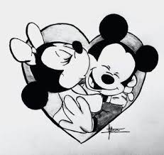 Minnie E Topolino Bacio Cerca Con Google Tatuaggi Topolino Disegni Disney Disney Schizzi