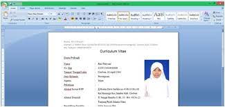 Selanjutnya, website tentang cara membuat cv online berikutnya adalah resume banking. Cara Membuat Cv Yang Baik Dan Benar Di Word Republik Seo