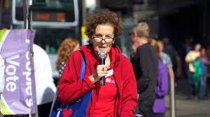 Sheila Marriott speaks at the Save Our NHS Rally, Nottingham