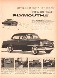 1953 Plymouth Advertisement Life Magazine June 15 1953 Plymouth Cars Car Advertising Plymouth