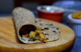 Chapati Roll Kati Roll With White Chana Recipe By Shrikripa Recipe Recipes Kati Roll Chapati
