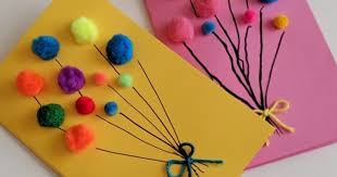 Any advice on how to design it? Pom Pom Balloons Birthday Card The Joy Of Sharing