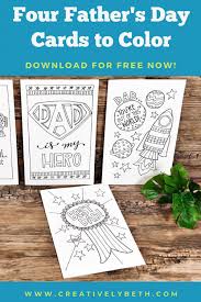 (all you need is a glue stick.) father's day color me cards have the kids give one of our father's day color me cards. Four Free Father S Day Cards To Print And Color Creatively Beth