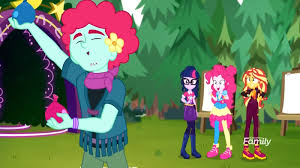 For her, that means a fabulous twist, and. 2104081 Background Human Boots Clothes Discovery Family Logo Equestria Girls Equestria Girls Series Female Flower Flower In Hair Glasses Hair Buns Male Oxford Brush Pantyhose Pinkie Pie Ponytail Safe Sci Twi Screencap