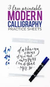 3 Free Printable Modern Calligraphy Practice Sheets Printable Crush Modern Calligraphy Practice Lettering Tutorial Lettering Practice