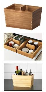 Variera Kitchen Storage Series Ikea Handtag Bambu