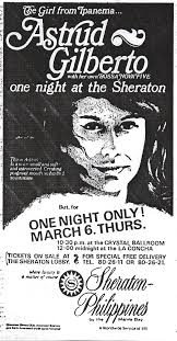 Live concert by **Astrud Gilberto** in São Paulo, Brazil (July 26, 1965)