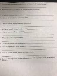 In which organelle of cell does respiration occur? Solved 7 The Pigments From Spinach Leaves Were Extracted Chegg Com